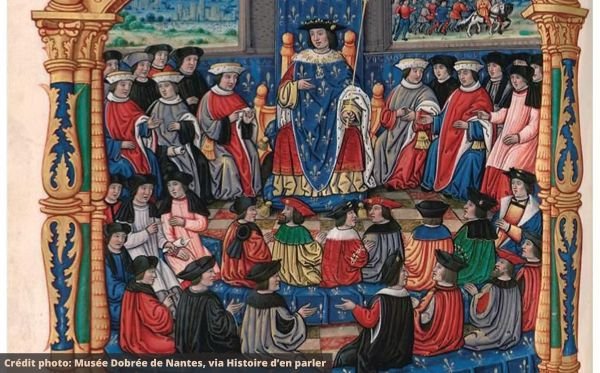La tenue des États à Tours, Philippe de Commynes, Musée Dobrée de Nantes, XVe siècle.
